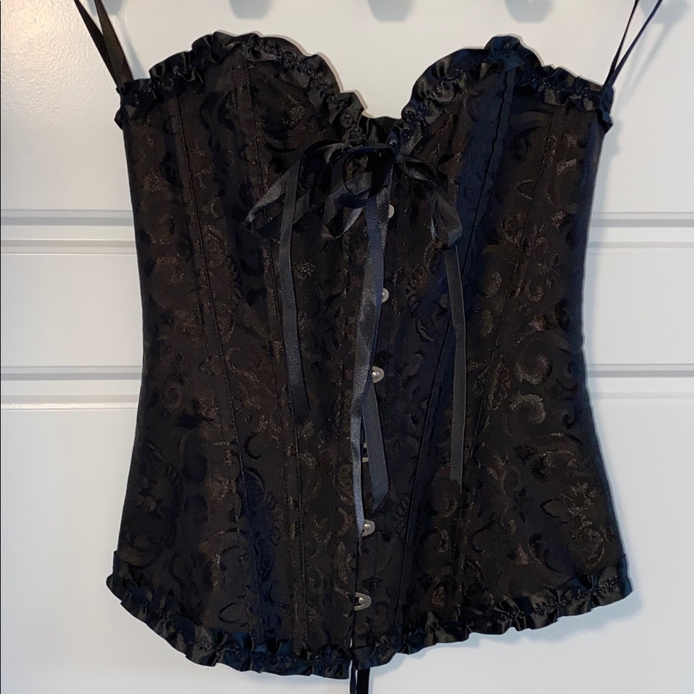 Black Corset Top Lingerie NWOT SEXY Costume - Picture 7 of 7